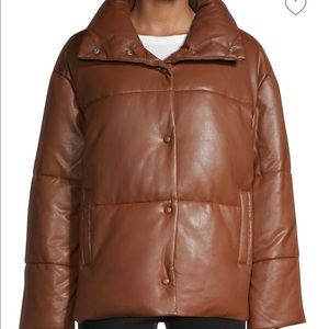 Avec Les Filles Chestnut Puffer Coat